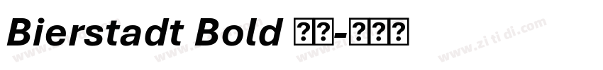 Bierstadt Bold 粗体字体转换
